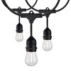 Satco 24-Foot LED String Light Fixture with 12-S14 Lamps, 2000K, 120 Volts, PK 2 S8037